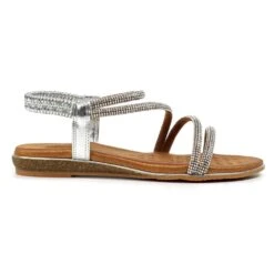 Chic Ladies Shoes Store -Chic Ladies Shoes Store cortez silver sandal p7258 414896 image