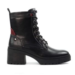 LUNAR Cotton Black Ankle Boot