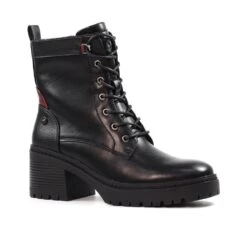 LUNAR Cotton Black Ankle Boot -Chic Ladies Shoes Store cotton black ankle boot p7671 441848 image