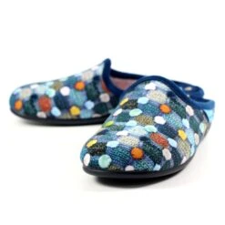 LUNAR Crackle Blue Slip On Slipper -Chic Ladies Shoes Store crackle blue slip on slipper p6808 387069 image