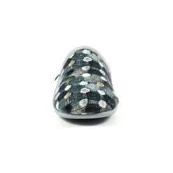 LUNAR Crackle Grey Slip On Slipper -Chic Ladies Shoes Store crackle grey slip on slipper p5962 358734 image