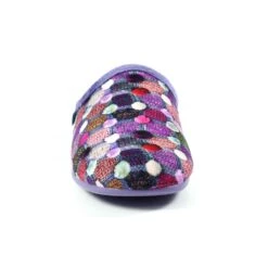 LUNAR Crackle Purple Slip On Slipper -Chic Ladies Shoes Store crackle purple slip on slipper p6807 386997 image