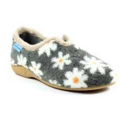 LUNAR Daisy Grey Flower Slipper -Chic Ladies Shoes Store daisy grey flower slipper p5958 358398 image