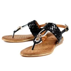 LUNAR Dawley Black Sandal -Chic Ladies Shoes Store dawley black sandal p5605 337270 image