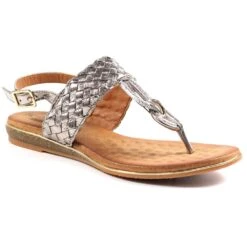 LUNAR Dawley Pewter Sandal -Chic Ladies Shoes Store dawley pewter sandal p5606 337319 image