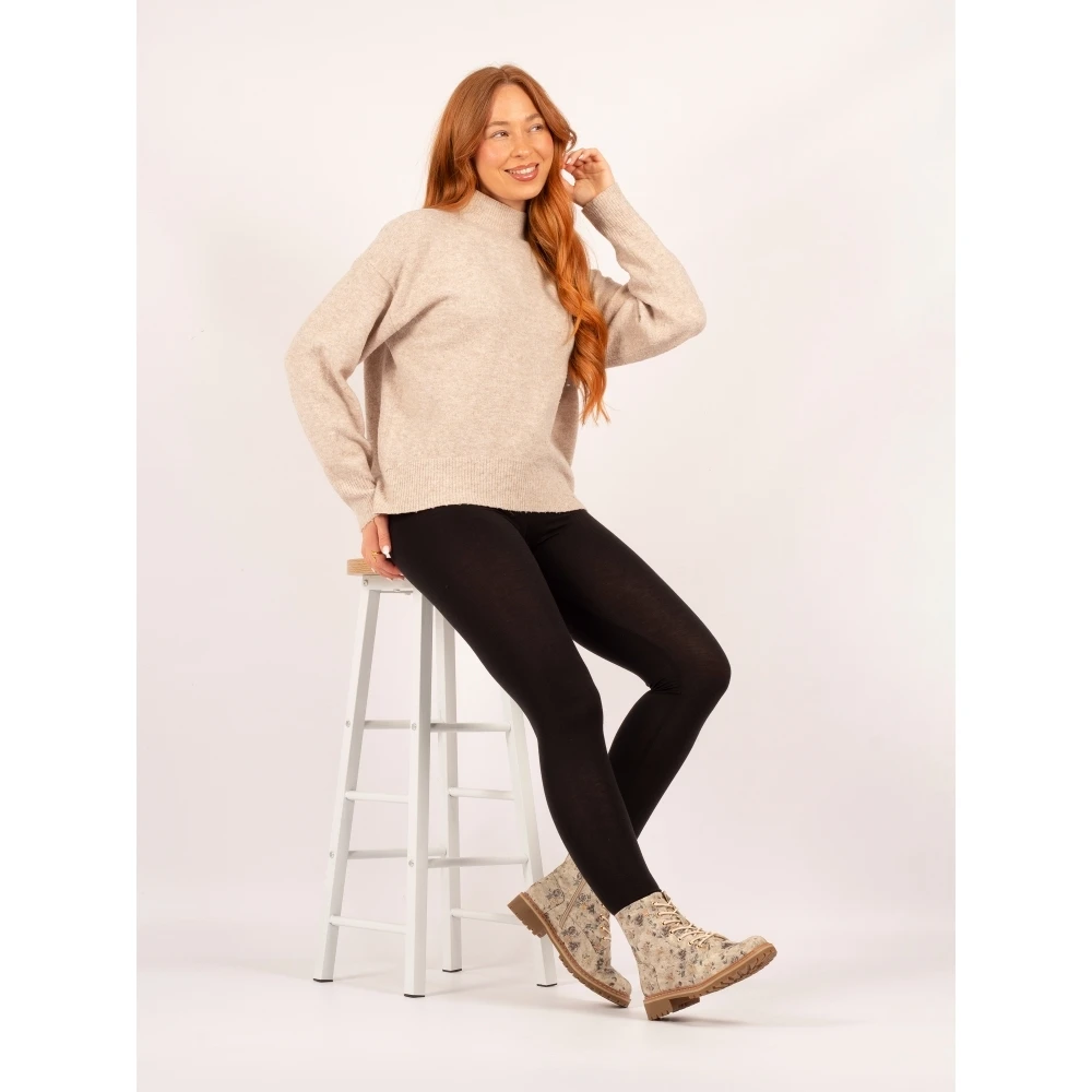 LUNAR Dazzle Beige Floral Ankle Boot 6 LUNAR Dazzle Beige Floral Ankle Boot - Image 4