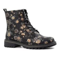 LUNAR Dazzle Black Floral Ankle Boot 12 LUNAR Dazzle Black Floral Ankle Boot -Chic Ladies Shoes Store dazzle black floral ankle boot p7745 443805 image
