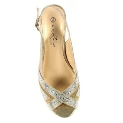 LUNAR Emmerline Gold Slingback Wedge -Chic Ladies Shoes Store emmerline gold slingback wedge p6524 378486 image