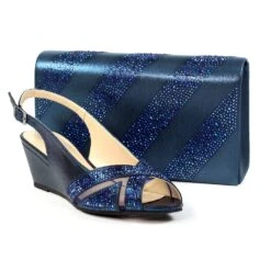 LUNAR Emmerline Navy Slingback Wedge 17 LUNAR Emmerline Navy Slingback Wedge -Chic Ladies Shoes Store emmerline navy slingback wedge p6523 377605 image