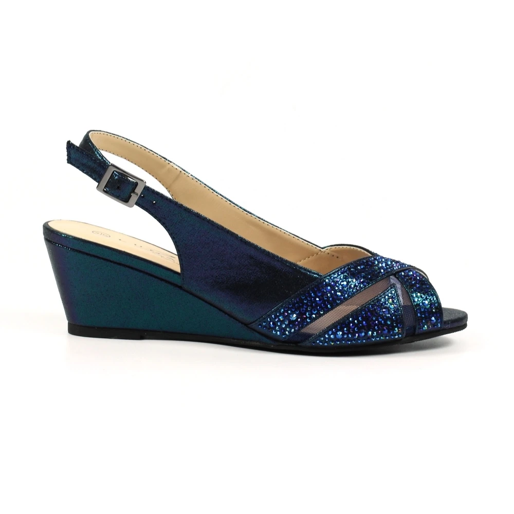 LUNAR Emmerline Navy Slingback Wedge 3 LUNAR Emmerline Navy Slingback Wedge