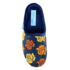 LUNAR Empire Blue Mule Slipper -Chic Ladies Shoes Store empire blue mule slipper p6102 363163 image
