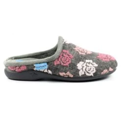 LUNAR Empire Grey Mule Slipper