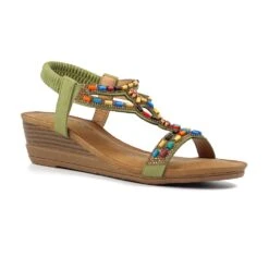 LUNAR Epsom Khaki Sandal -Chic Ladies Shoes Store epsom khaki sandal p7245 415490 image