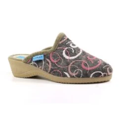 LUNAR Erin II Grey Mule Slipper -Chic Ladies Shoes Store erin ii grey mule slipper p6867 389997 image