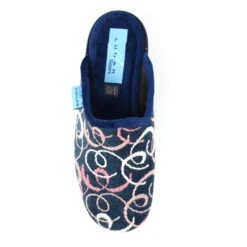 LUNAR Erin II Navy Mule Slipper -Chic Ladies Shoes Store erin ii navy mule slipper p6855 389445 image