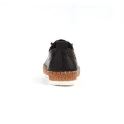 LUNAR Evie Black Leather Plimsoll -Chic Ladies Shoes Store evie black leather plimsoll p7480 429551 image