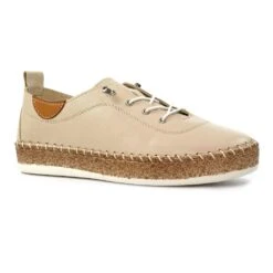 LUNAR Evie Cream Leather Plimsoll -Chic Ladies Shoes Store evie cream leather plimsoll p7128 407761 image