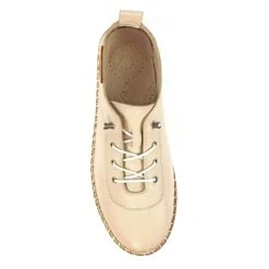 LUNAR Evie Cream Leather Plimsoll -Chic Ladies Shoes Store evie cream leather plimsoll p7128 407779 image