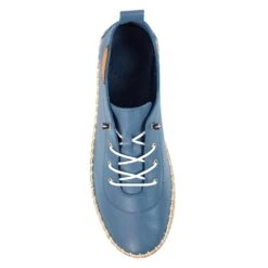 LUNAR Evie Mid Blue Leather Plimsoll 17 LUNAR Evie Mid Blue Leather Plimsoll -Chic Ladies Shoes Store evie mid blue leather plimsoll p7130 407911 image