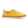 LUNAR Evie Mustard Leather Plimsoll -Chic Ladies Shoes Store evie mustard leather plimsoll p7131 407929 image