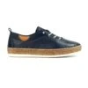 LUNAR Evie Navy Leather Plimsoll -Chic Ladies Shoes Store evie navy leather plimsoll p7129 407809 image