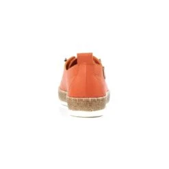 LUNAR Evie Orange Leather Plimsoll -Chic Ladies Shoes Store evie orange leather plimsoll p7132 408007 image