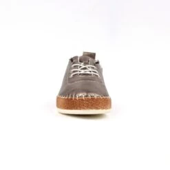 LUNAR Evie Pewter Leather Plimsoll -Chic Ladies Shoes Store evie pewter leather plimsoll p7481 429491 image