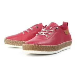 LUNAR Evie Raspberry Leather Plimsoll 16 LUNAR Evie Raspberry Leather Plimsoll -Chic Ladies Shoes Store evie raspberry leather plimsoll p7133 408073 image