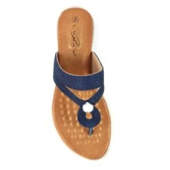 LUNAR Ezra Navy Sandal -Chic Ladies Shoes Store ezra navy sandal p7104 406357 image