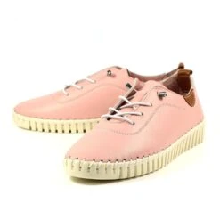 LUNAR Flamborough Pale Pink Leather Shoe -Chic Ladies Shoes Store flamborough pale pink leather shoe p6354 374175 image