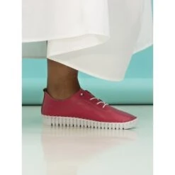 LUNAR Flamborough Raspberry Leather Shoe -Chic Ladies Shoes Store flamborough raspberry leather shoe p7143 408631 image