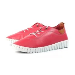 LUNAR Flamborough Raspberry Leather Shoe -Chic Ladies Shoes Store flamborough raspberry leather shoe p7143 408825 image