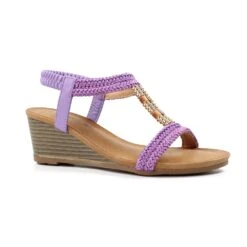 LUNAR Florence Lilac Wedge Sandal -Chic Ladies Shoes Store florence lilac wedge sandal p7349 421918 image