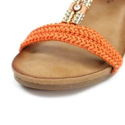 LUNAR Florence Orange Wedge Sandal -Chic Ladies Shoes Store florence orange wedge sandal p7345 421768 image