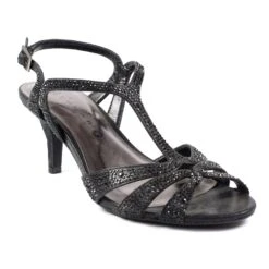 LUNAR Francie Wide Fit Black Gemstone Sandal -Chic Ladies Shoes Store francie wide fit black gemstone sandal p6737 382424 image