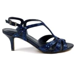 LUNAR Francie Wide Fit Blue Gemstone Sandal