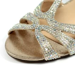 LUNAR Francie Wide Fit Gold Gemstone Sandal -Chic Ladies Shoes Store francie wide fit gold gemstone sandal p6739 382544 image