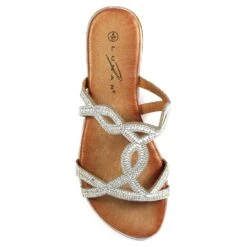 LUNAR Gabriella Silver Gemstone Mule Sandal 14 LUNAR Gabriella Silver Gemstone Mule Sandal -Chic Ladies Shoes Store gabriella silver gemstone mule sandal p6733 382250 image