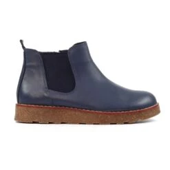 LUNAR Georgie Navy Leather Boot