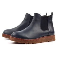 LUNAR Georgie Navy Leather Boot -Chic Ladies Shoes Store georgie navy leather boot p7634 437993 image