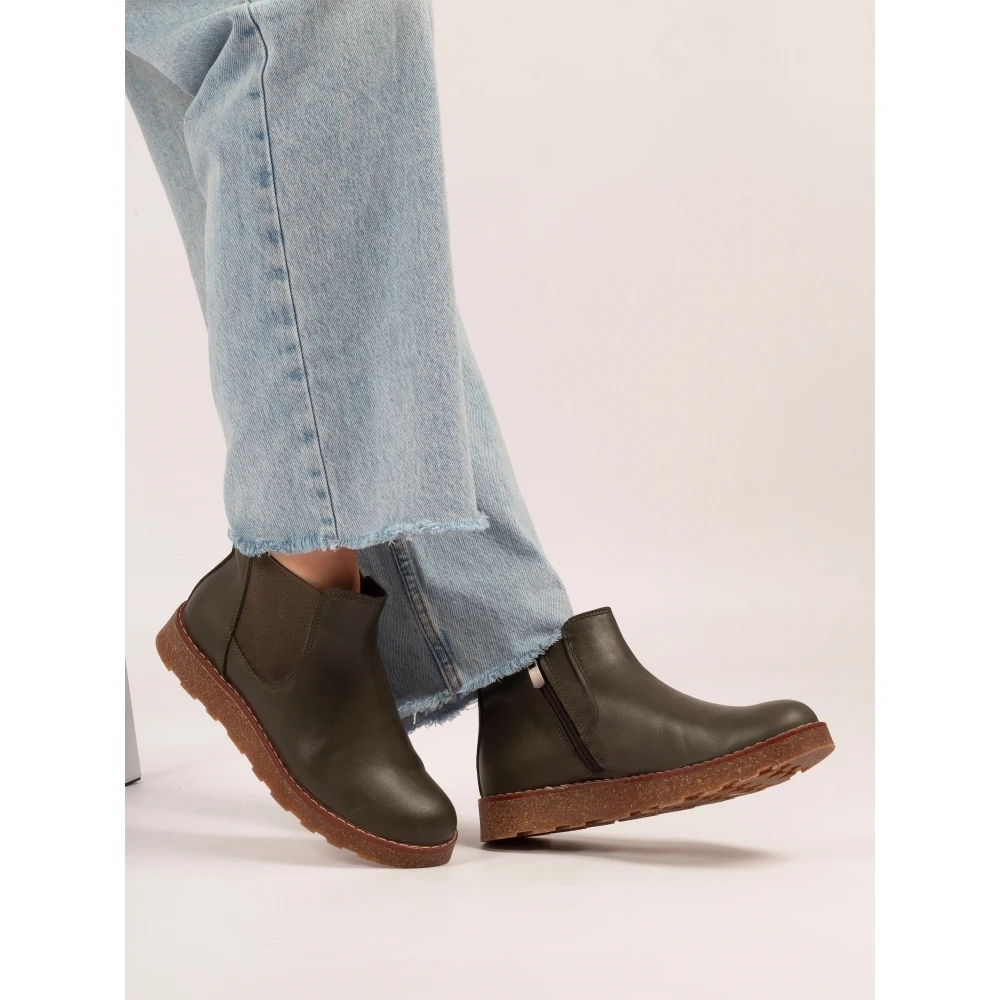 LUNAR Georgie Olive Leather Boot 4 LUNAR Georgie Olive Leather Boot - Image 2