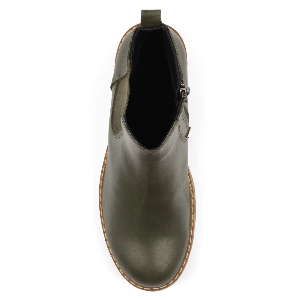LUNAR Georgie Olive Leather Boot 10 LUNAR Georgie Olive Leather Boot - Image 8