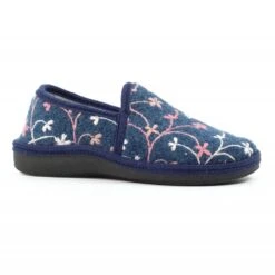 LUNAR Gibson Navy Slipper -Chic Ladies Shoes Store gibson navy slipper p7573 434425 image