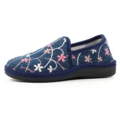 LUNAR Gibson Navy Slipper -Chic Ladies Shoes Store gibson navy slipper p7573 434431 image