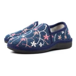 LUNAR Gibson Navy Slipper -Chic Ladies Shoes Store gibson navy slipper p7573 434449 image