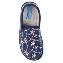 LUNAR Gibson Navy Slipper -Chic Ladies Shoes Store gibson navy slipper p7573 434455 image