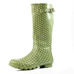 LUNAR Green Rubber Spot Wellington -Chic Ladies Shoes Store green rubber spot wellington p6832 390142 image