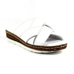 LUNAR Gwen White Leather Sandal -Chic Ladies Shoes Store gwen white leather sandal p6361 374590 image