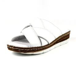 LUNAR Gwen White Leather Sandal -Chic Ladies Shoes Store gwen white leather sandal p6361 374602 image