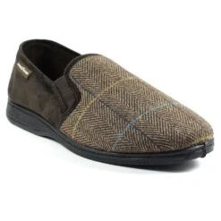 Goodyear Harrison Brown Tweed Slipper -Chic Ladies Shoes Store harrison brown tweed slipper p6825 387820 image